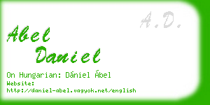 abel daniel business card